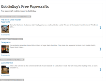 Tablet Screenshot of goblinpaper.blogspot.com