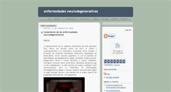 Desktop Screenshot of enfermedadesneurodegenerativas.blogspot.com