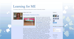 Desktop Screenshot of learningforme.blogspot.com