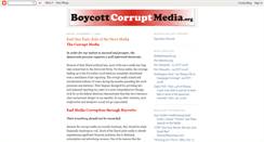 Desktop Screenshot of boycottcorruptmedia.blogspot.com