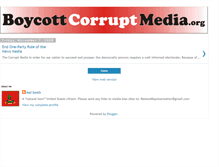 Tablet Screenshot of boycottcorruptmedia.blogspot.com