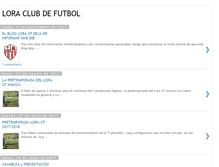 Tablet Screenshot of loraclubdefutbol.blogspot.com