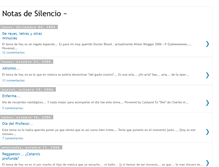 Tablet Screenshot of notasdesilencio.blogspot.com