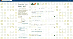 Desktop Screenshot of canadianfreestuff.blogspot.com