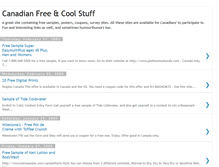 Tablet Screenshot of canadianfreestuff.blogspot.com