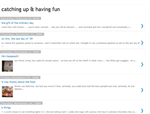 Tablet Screenshot of catchingupandhavingfun.blogspot.com