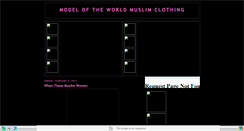 Desktop Screenshot of modeloftheworldmuslimclothing.blogspot.com