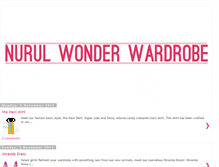 Tablet Screenshot of nurulwonderwardrobe.blogspot.com