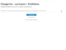 Tablet Screenshot of changarritoprojectexhibitions.blogspot.com