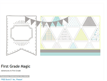 Tablet Screenshot of firstgrademagic.blogspot.com