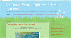 Desktop Screenshot of lespoucesvertes.blogspot.com