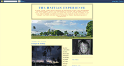 Desktop Screenshot of haitiexperience.blogspot.com