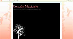 Desktop Screenshot of corazonmexicano.blogspot.com