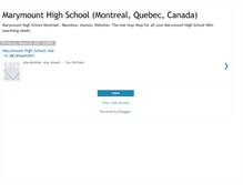 Tablet Screenshot of marymount-highschool.blogspot.com