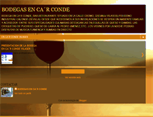 Tablet Screenshot of bodegasencarconde.blogspot.com