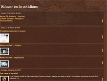 Tablet Screenshot of educarenlocotidiano.blogspot.com