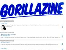 Tablet Screenshot of gorillazine.blogspot.com