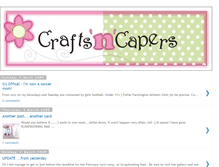 Tablet Screenshot of craftsncapers.blogspot.com