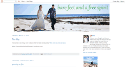 Desktop Screenshot of barefeetandafreespirit.blogspot.com