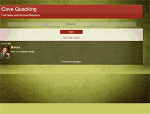 Tablet Screenshot of cavequacking.blogspot.com