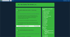 Desktop Screenshot of msvansickle.blogspot.com