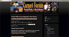 Desktop Screenshot of carpetforum.blogspot.com