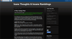 Desktop Screenshot of inanethoughtsandinsaneramblings.blogspot.com