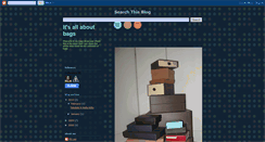 Desktop Screenshot of itsallaboutbags.blogspot.com