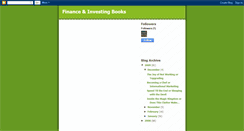 Desktop Screenshot of finance-investing-books.blogspot.com