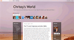 Desktop Screenshot of chrissysotherjourney.blogspot.com