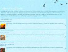Tablet Screenshot of catholicfamilytoday.blogspot.com