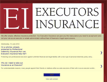 Tablet Screenshot of executorsinsurance.blogspot.com