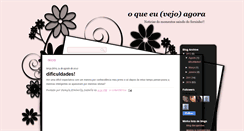 Desktop Screenshot of oqueeuvejoagora2010.blogspot.com