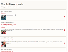 Tablet Screenshot of membrilloconcanela.blogspot.com