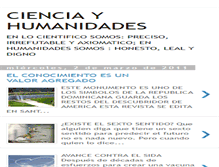 Tablet Screenshot of cienciayhumanidades.blogspot.com