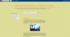 Desktop Screenshot of charmingindia.blogspot.com