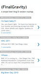 Mobile Screenshot of finalgravity.blogspot.com