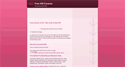 Desktop Screenshot of freehi5cursors.blogspot.com