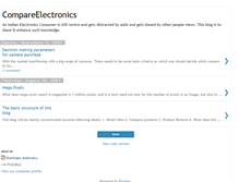 Tablet Screenshot of compareelectronics.blogspot.com