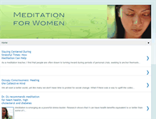 Tablet Screenshot of meditationforwomen.blogspot.com