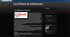 Desktop Screenshot of los4pilaresdelaeducacionvirtual.blogspot.com