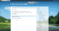 Desktop Screenshot of fisher-pricestoreindia.blogspot.com