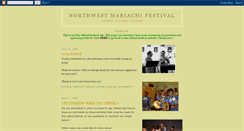 Desktop Screenshot of northwestmariachifestival.blogspot.com