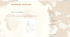 Desktop Screenshot of couscousairline.blogspot.com