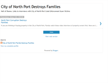 Tablet Screenshot of northportfloridacorruption.blogspot.com