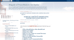 Desktop Screenshot of brigadeofpeacemakersfordarfur.blogspot.com