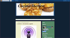 Desktop Screenshot of cocinaiberica.blogspot.com