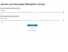 Tablet Screenshot of bibliophilicsociety.blogspot.com
