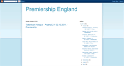 Desktop Screenshot of england-premiership.blogspot.com
