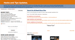 Desktop Screenshot of hackupdates.blogspot.com